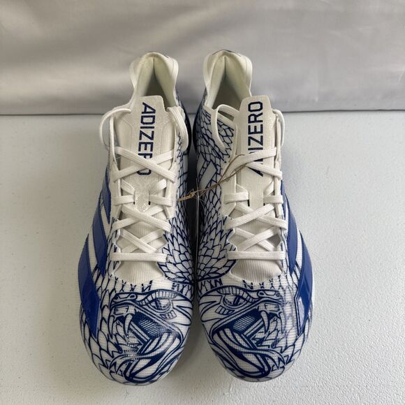Adidas Adizero Electric II Football Cleats Mens Size 10.5 IH8569  Blue White - Picture 2 of 14